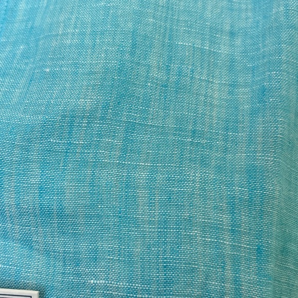 UNTUCKit NWT Aqua Linen Button Down - Picture 5 of 7